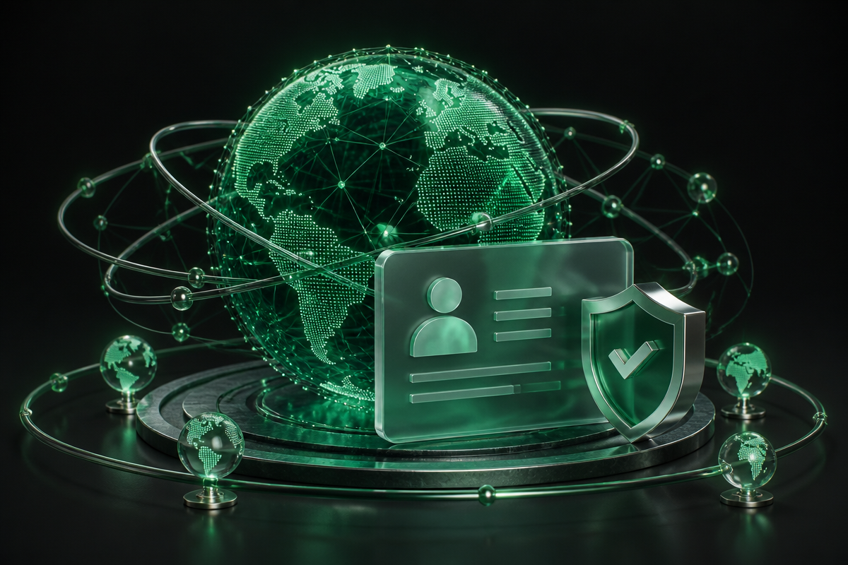 3D global identity trust network with verified account protection